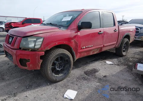 2008 Nissan Titan Pro-4X из США, поврежденный, VIN 1N6BA07C58N310565